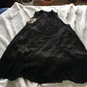 free people black lace dress